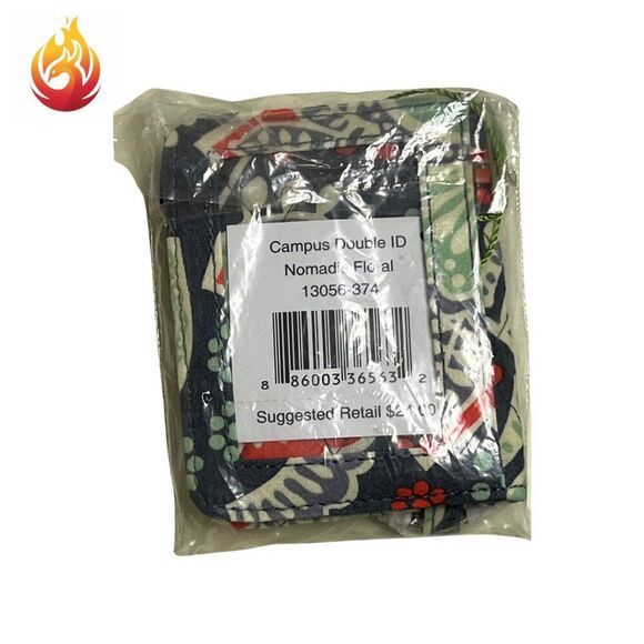 NWT Vera Bradley Frannie & Campus Double ID Wallet Set Nomadic Floral - Picture 10 of 10